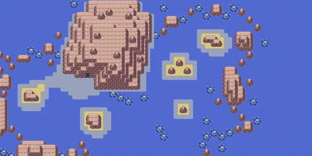 Route 125 map | Pokémon Hoenn