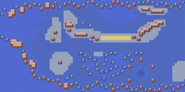 Route 134 map | Pokémon Hoenn