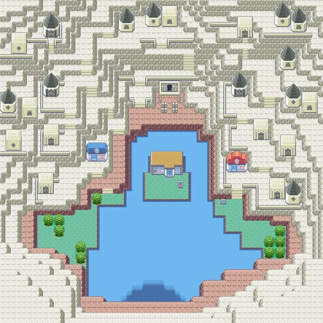 Sootopolis City map | Pokémon Hoenn