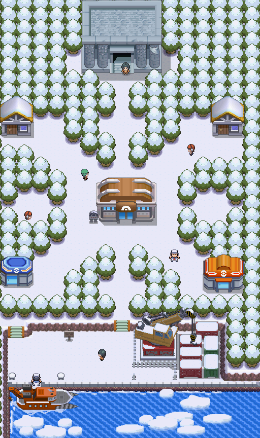 Snowpoint City map | Pokémon Sinnoh