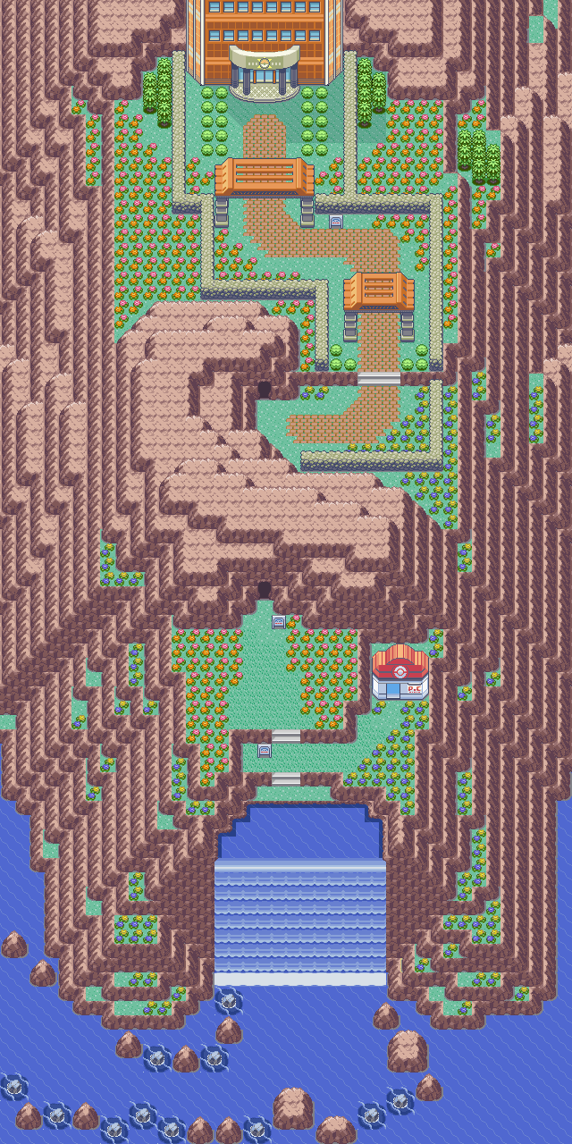 Ever Grande City map | Pokémon Hoenn