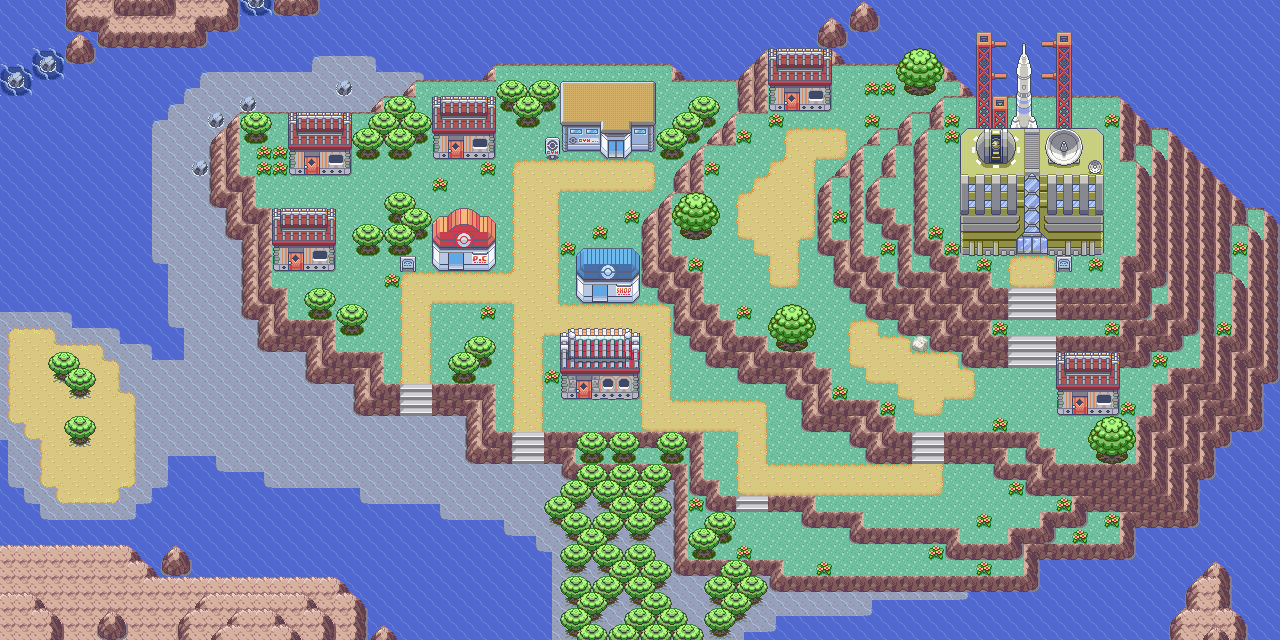 Mossdeep City map | Pokémon Hoenn