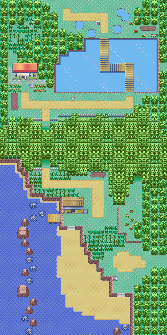 Route 104 map | Pokémon Hoenn