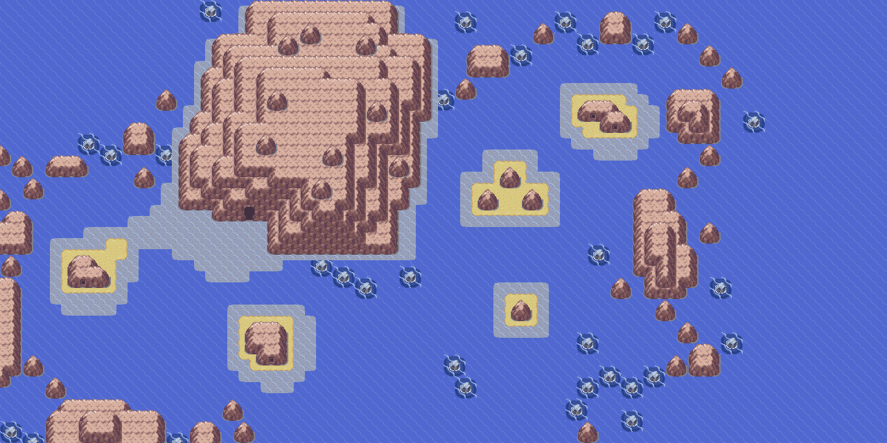 Route 125 map | Pokémon Hoenn