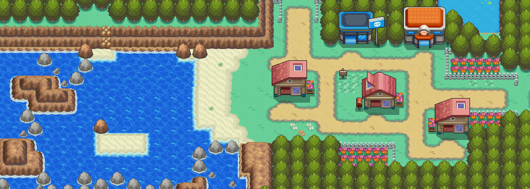Cherrygrove City map | Pokémon Johto