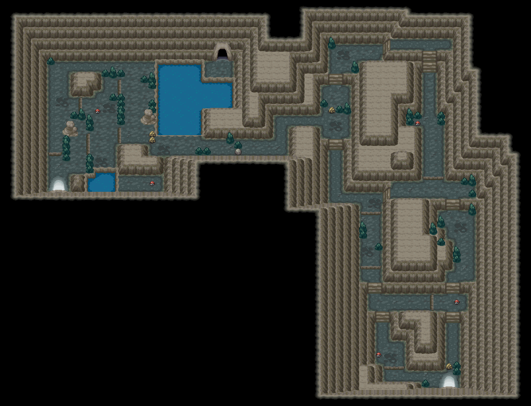 Dark Cave map | Pokémon Johto