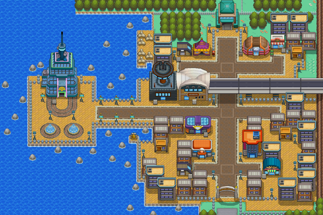 Goldenrod City map | Pokémon Johto