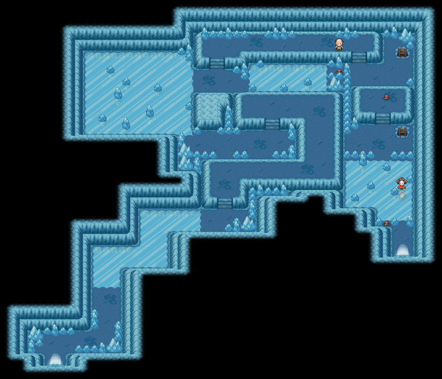 Ice Path map | Pokémon Johto