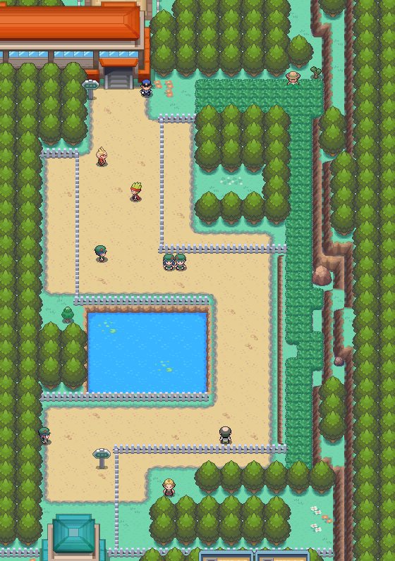 Route 35 map | Pokémon Johto