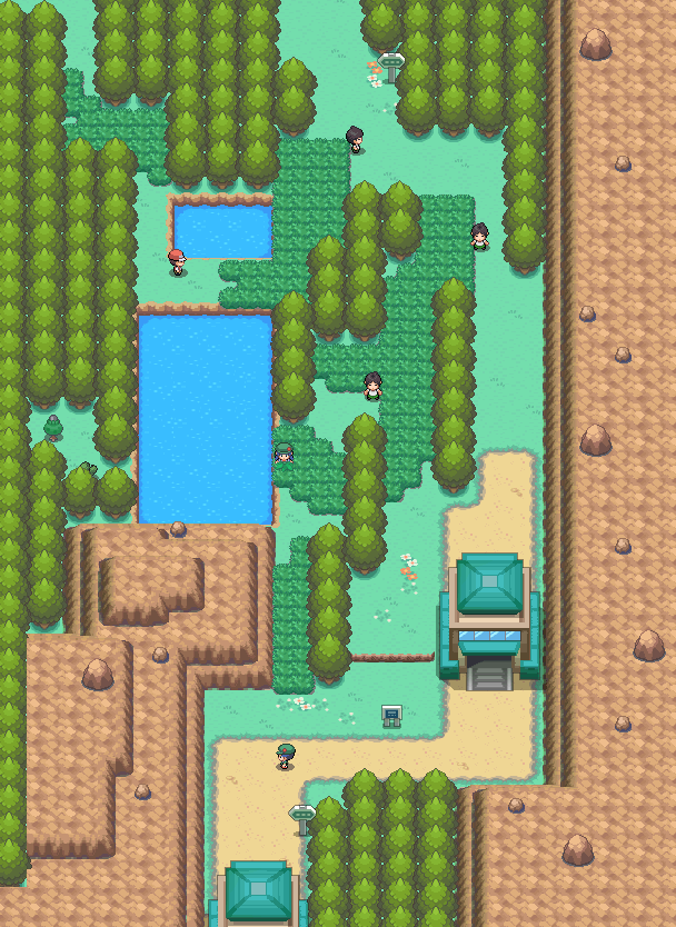 Route 43 map | Pokémon Johto