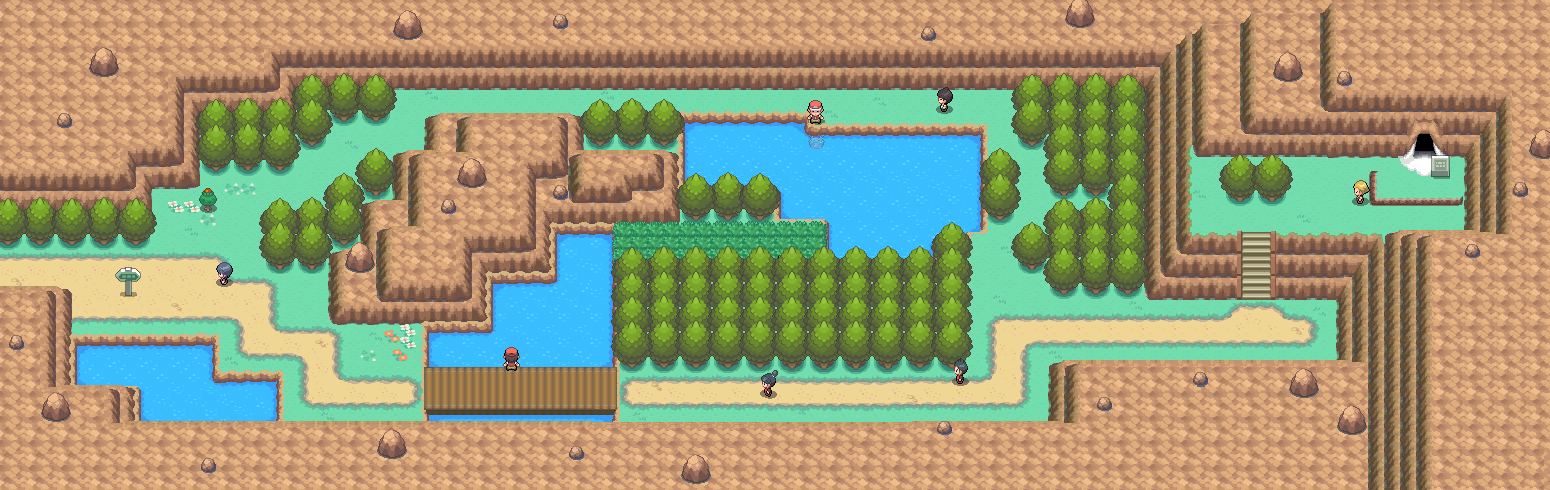 Route 44 map | Pokémon Johto