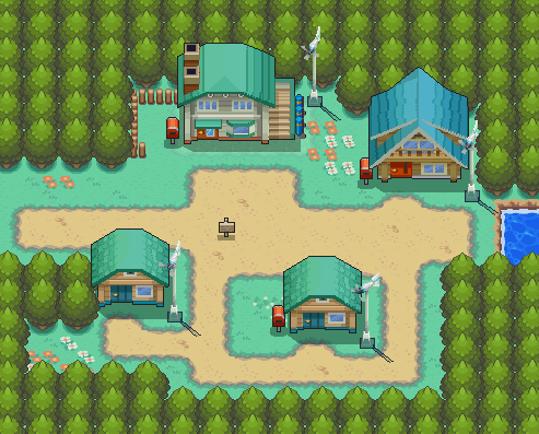 New Bark Town map | Pokémon Johto