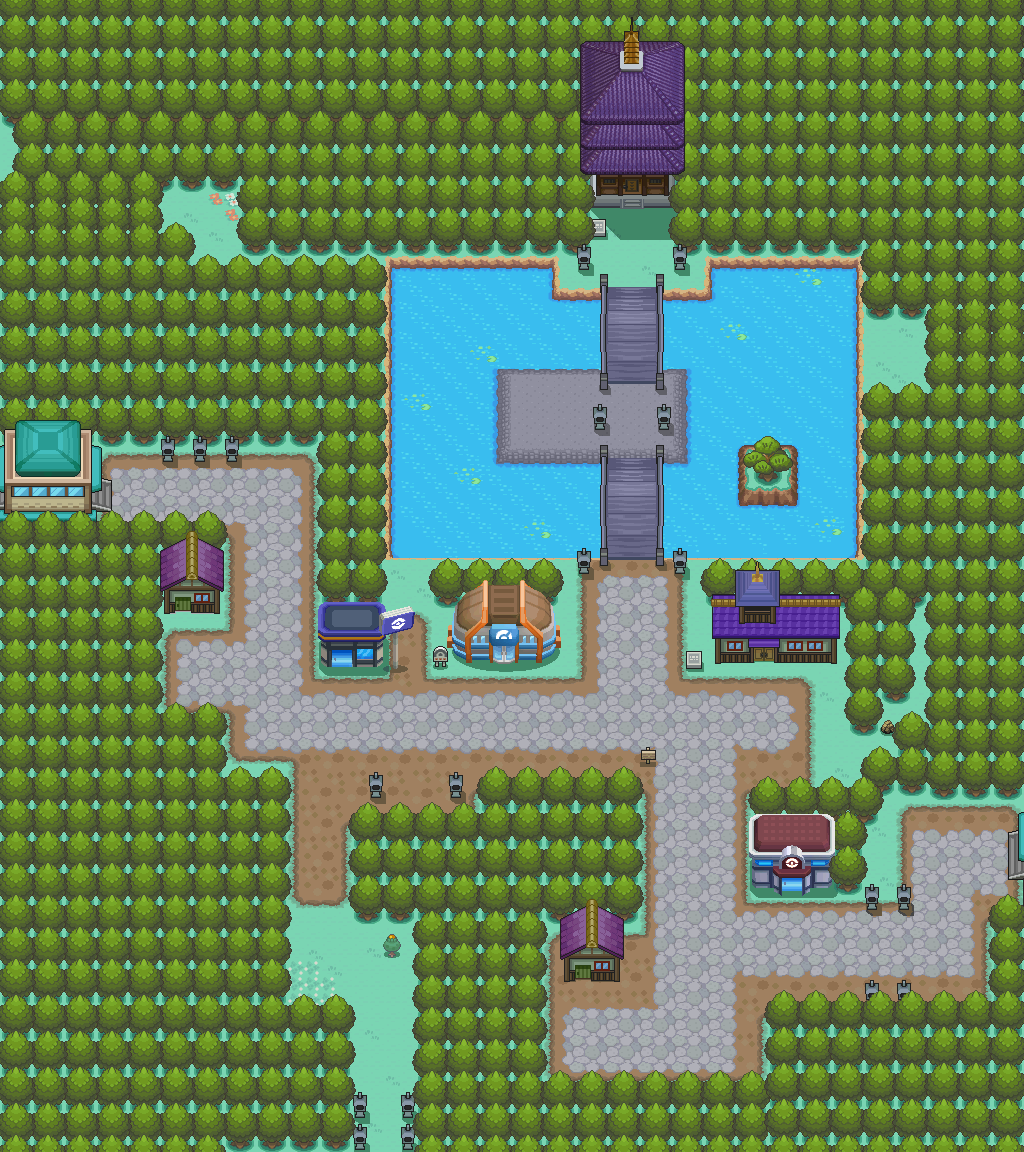 Violet City map | Pokémon Johto