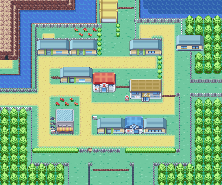 Cerulean City map | Pokémon Kanto