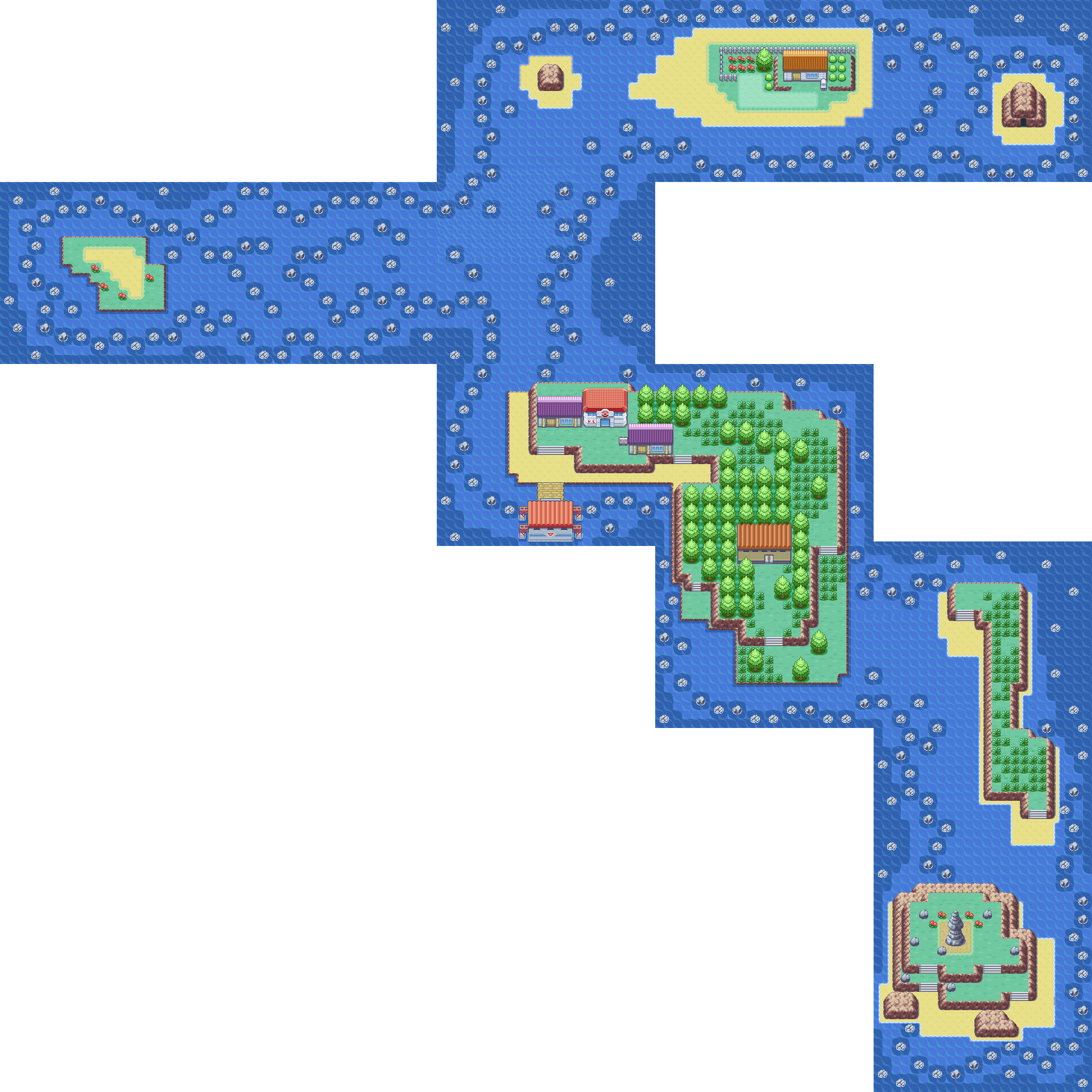 Five Island map | Pokémon Kanto