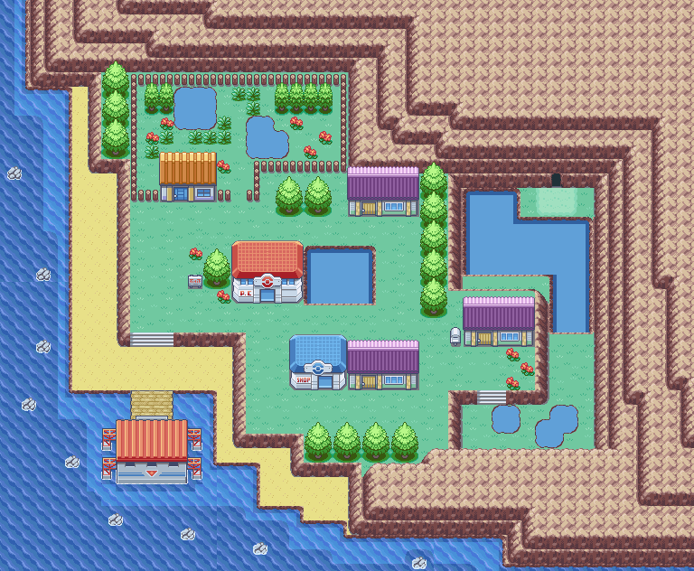Four Island map | Pokémon Kanto