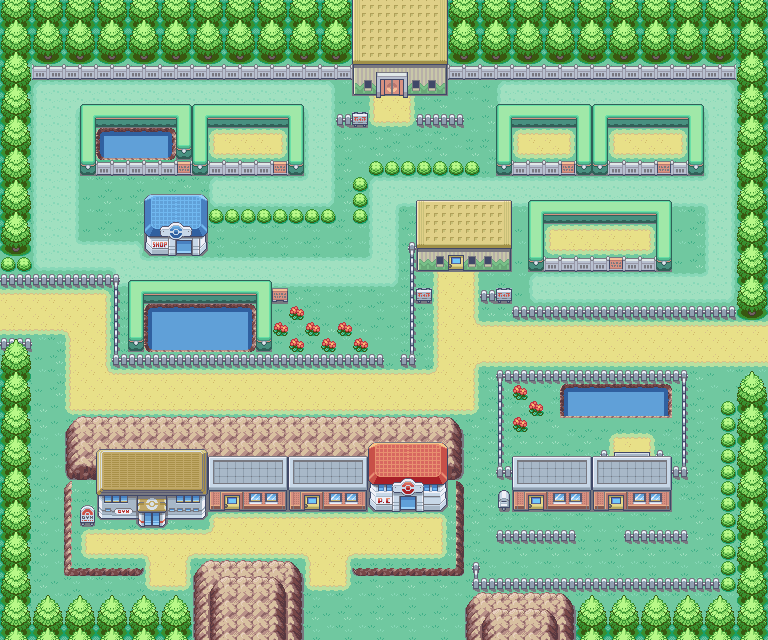 Fuchsia City map | Pokémon Kanto