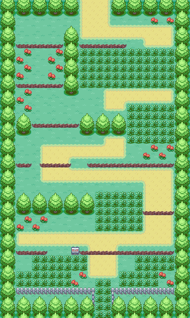 Route 1 map | Pokémon Kanto
