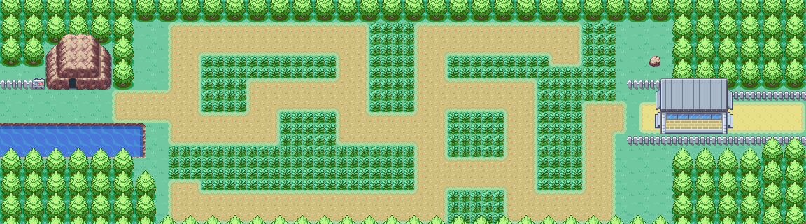 Route 11 map | Pokémon Kanto