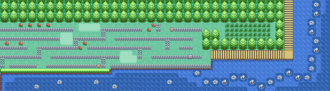Route 13 map | Pokémon Kanto