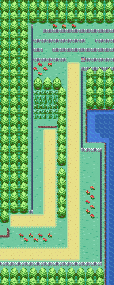 Route 14 map | Pokémon Kanto