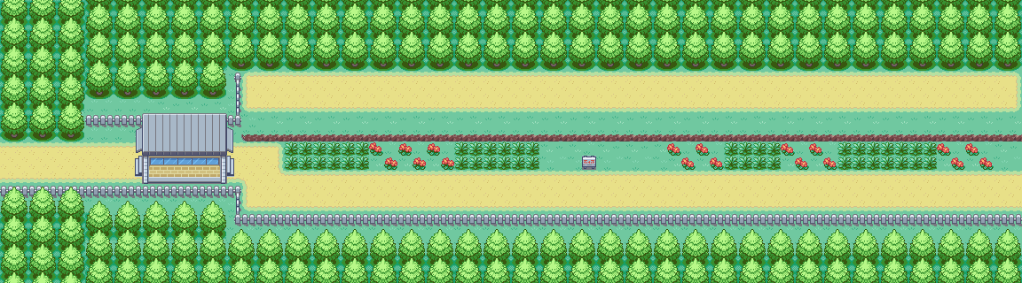 Route 15 map | Pokémon Kanto
