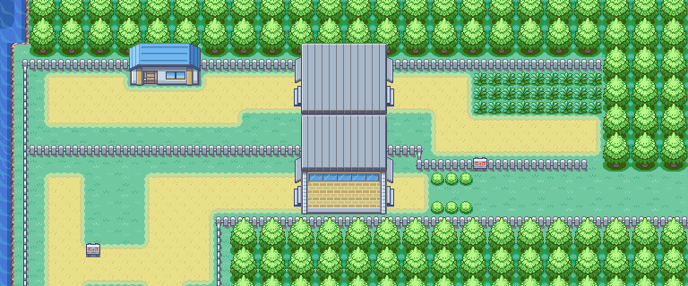 Route 16 map | Pokémon Kanto