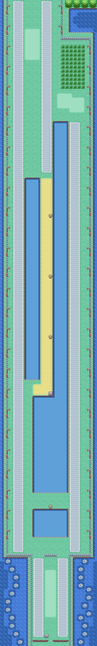 Route 17 map | Pokémon Kanto