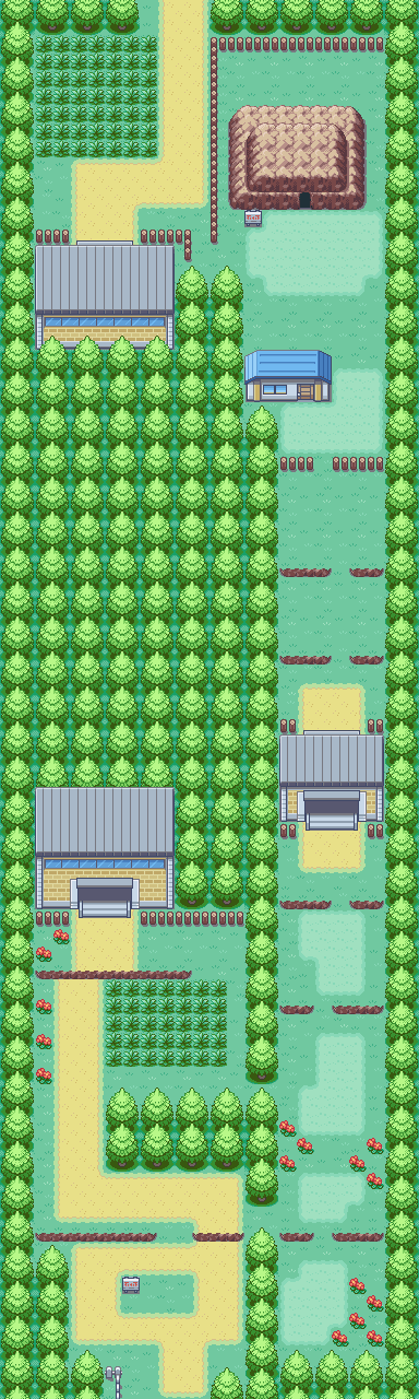 Route 2 map | Pokémon Kanto