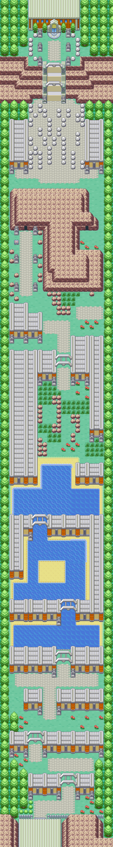 Route 23 map | Pokémon Kanto