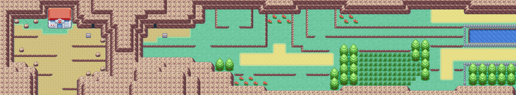 Route 4 map | Pokémon Kanto