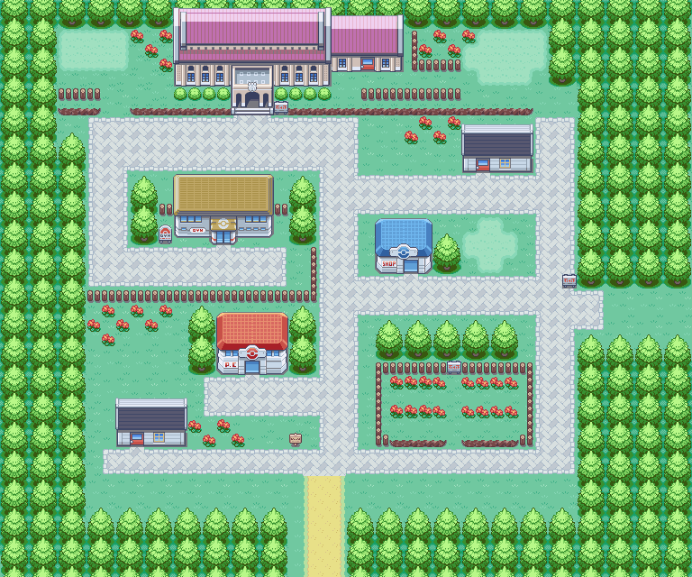 Pewter City map | Pokémon Kanto