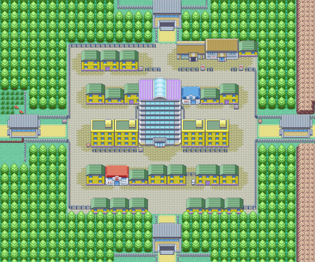 Saffron City map | Pokémon Kanto