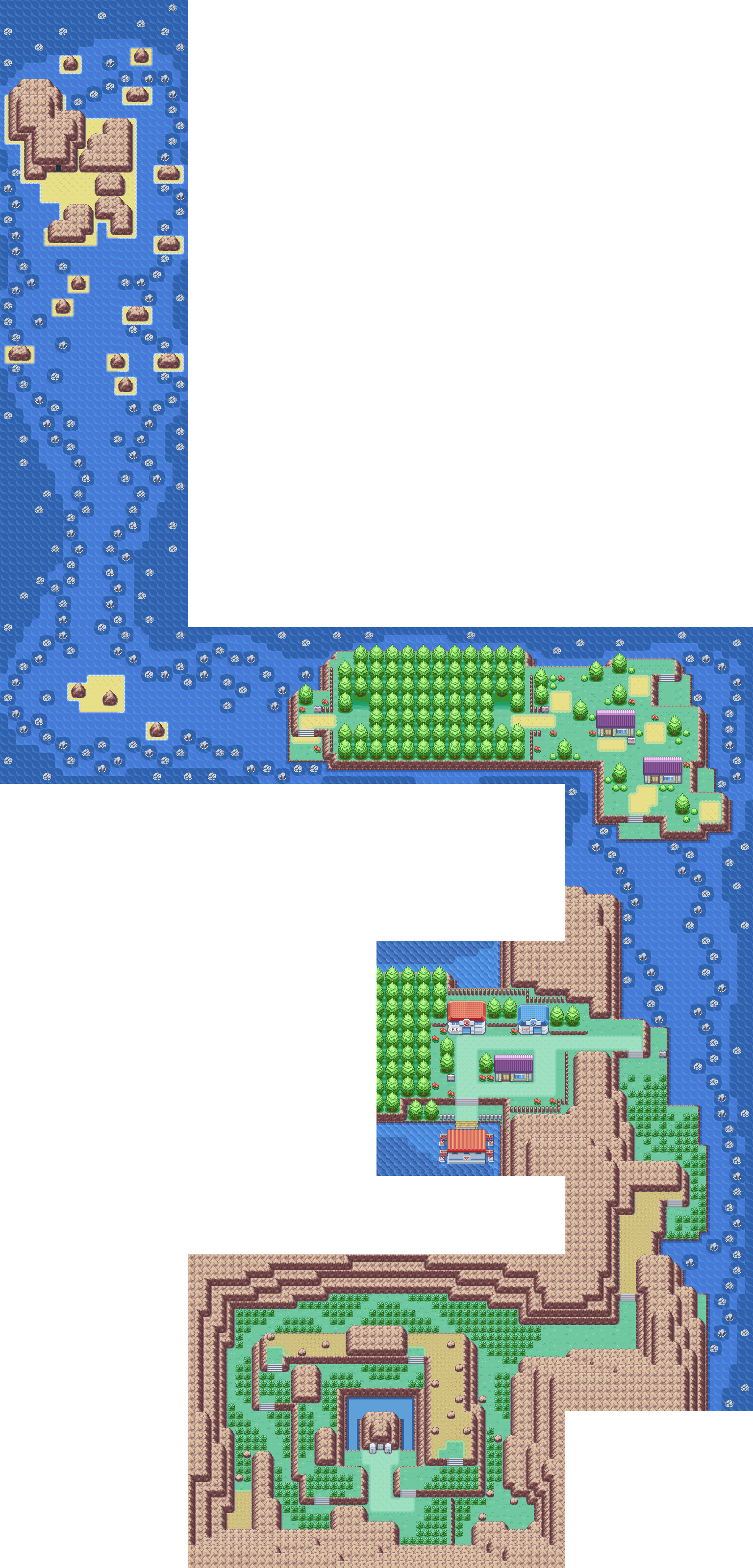 Six Island map | Pokémon Kanto