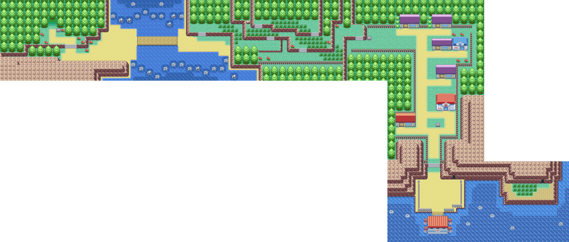 Three Island map | Pokémon Kanto