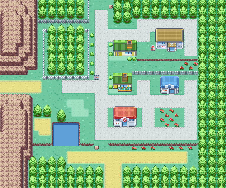 Viridian City map | Pokémon Kanto