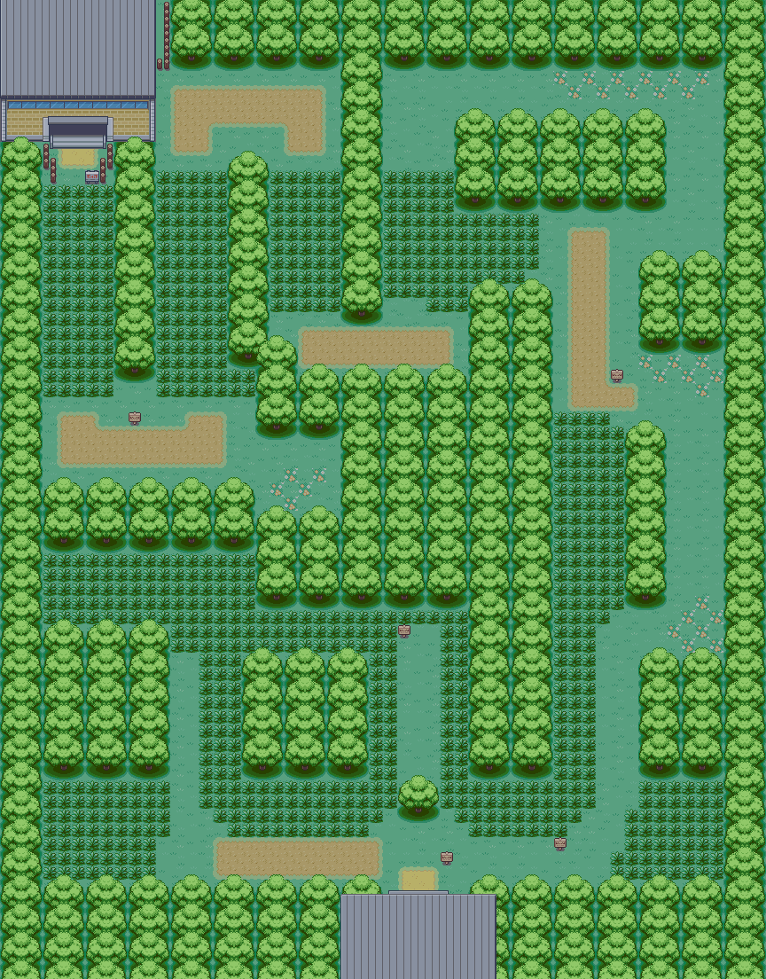 Viridian Forest map | Pokémon Kanto