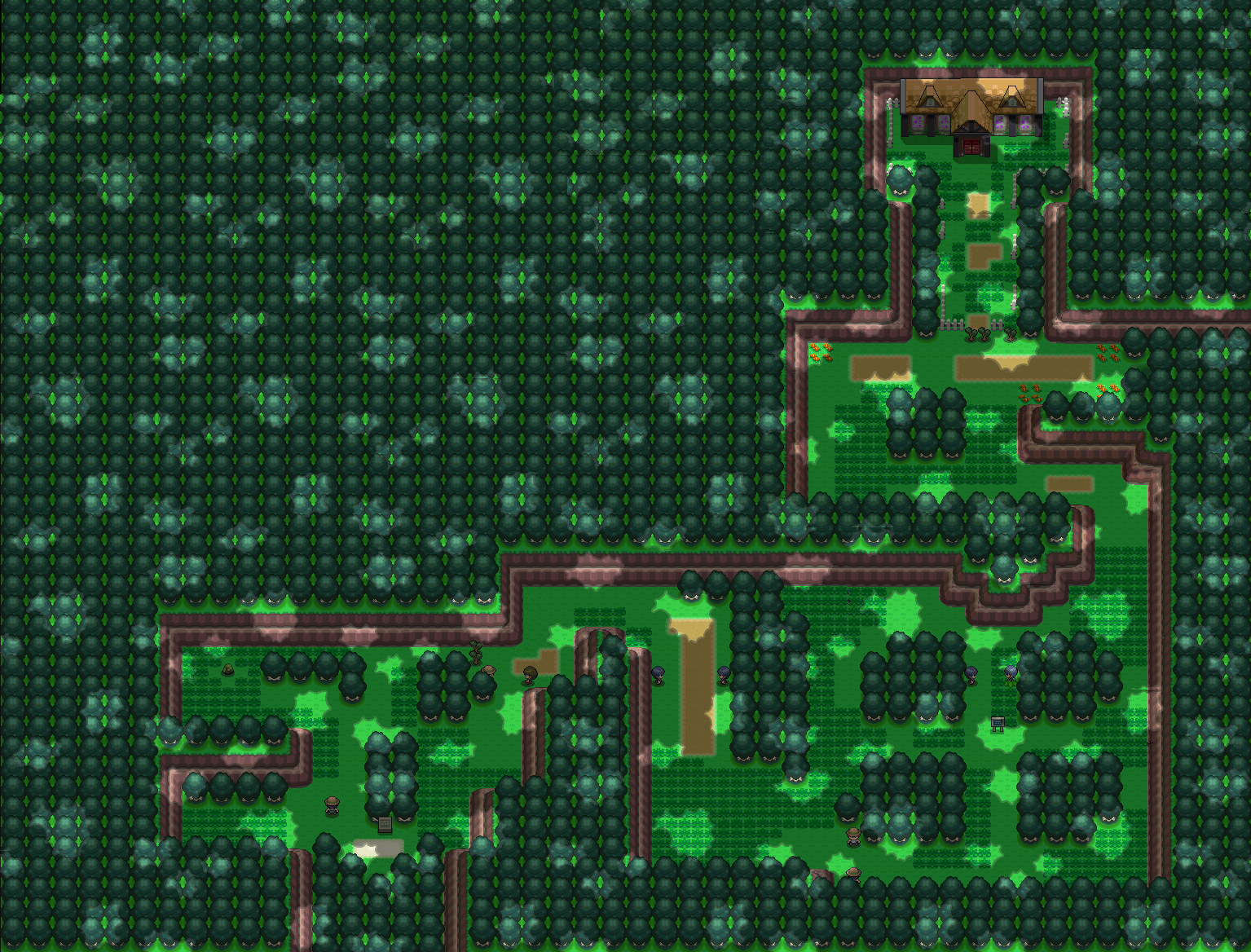 Eterna Forest map | Pokémon Sinnoh