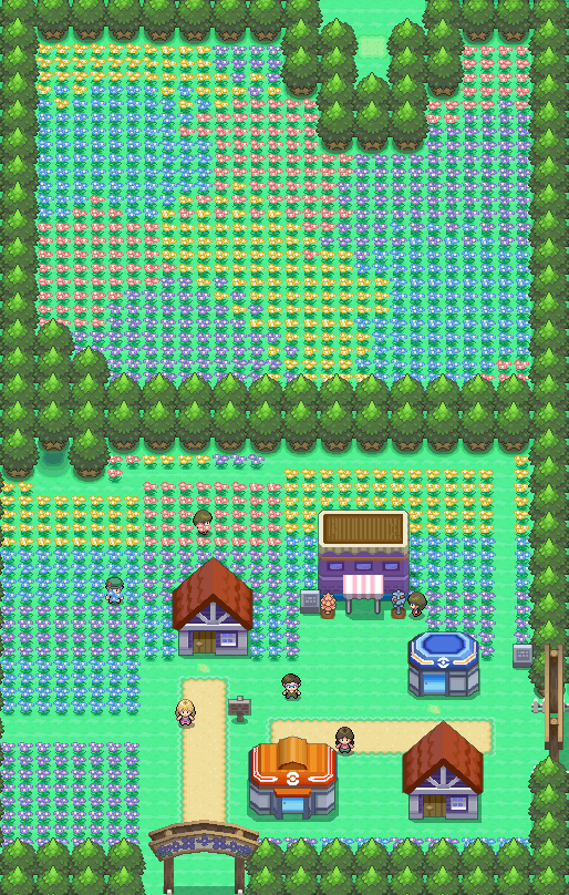 Floaroma Town map | Pokémon Sinnoh