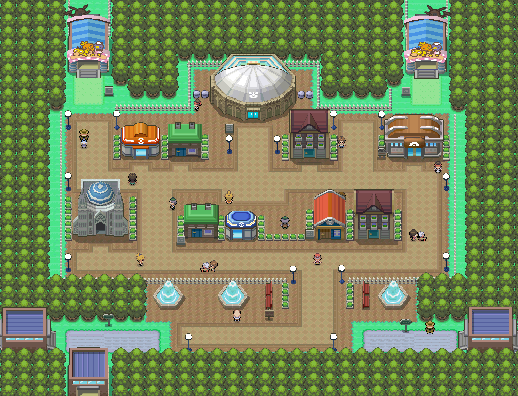 Hearthome City map | Pokémon Sinnoh