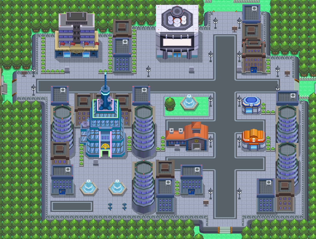 Jubilife City map | Pokémon Sinnoh