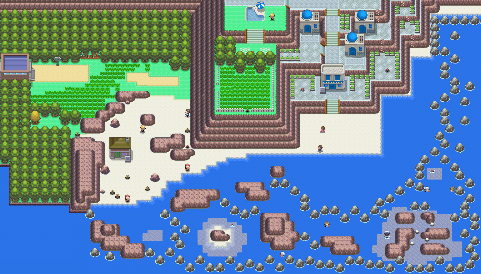 Route 213 map | Pokémon Sinnoh