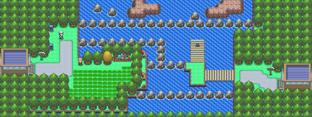 Route 218 map | Pokémon Sinnoh