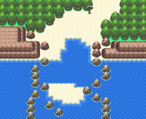 Route 219 map | Pokémon Sinnoh