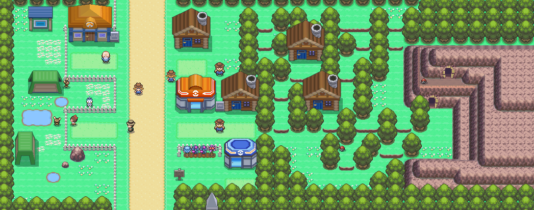 Solaceon Town map | Pokémon Sinnoh