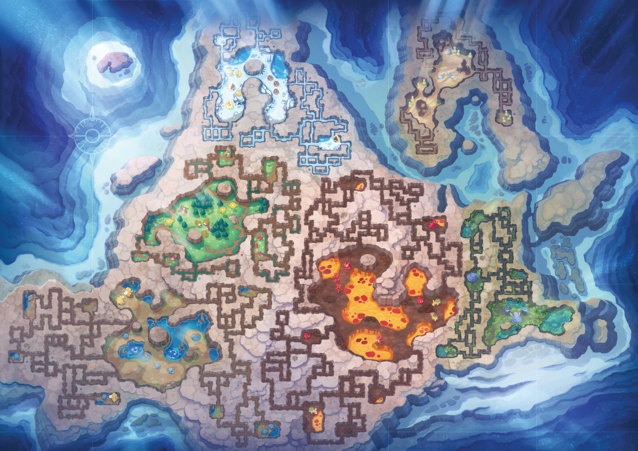 The Underground map | Pokémon Sinnoh