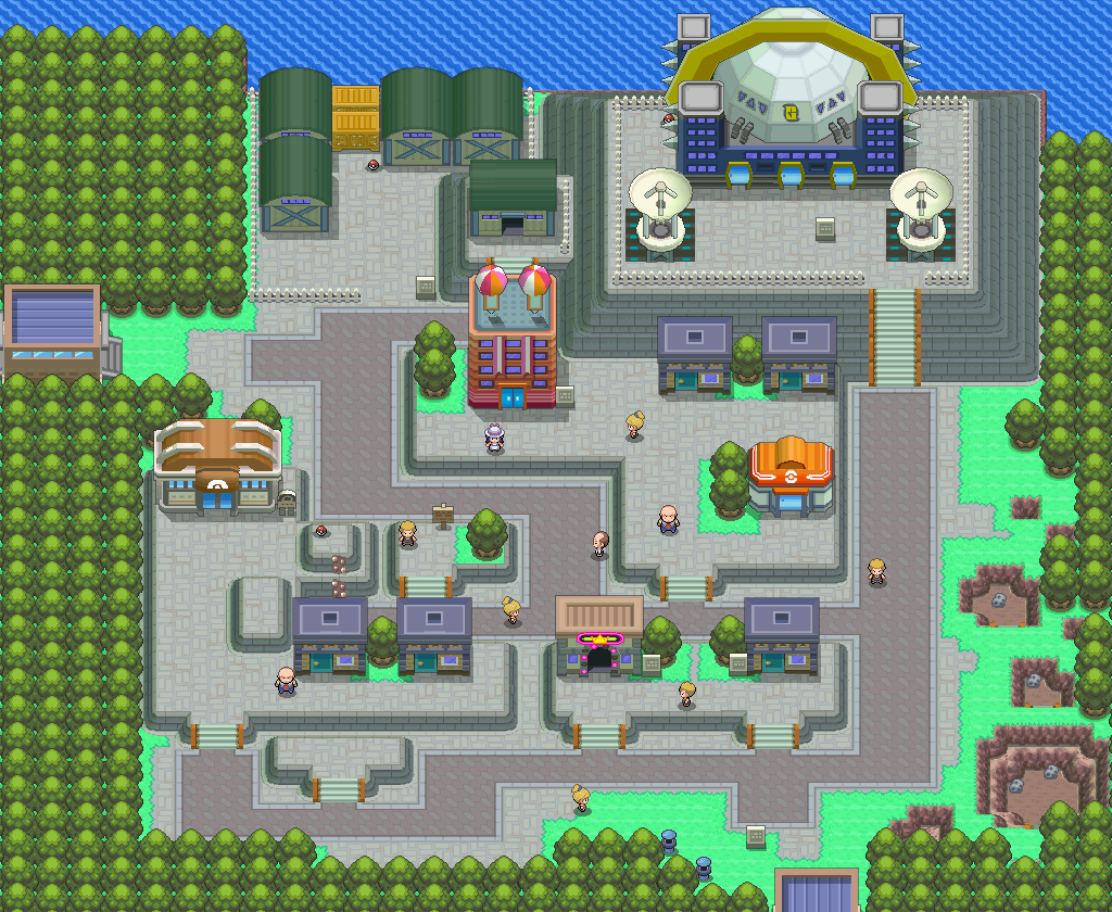 Veilstone City map | Pokémon Sinnoh
