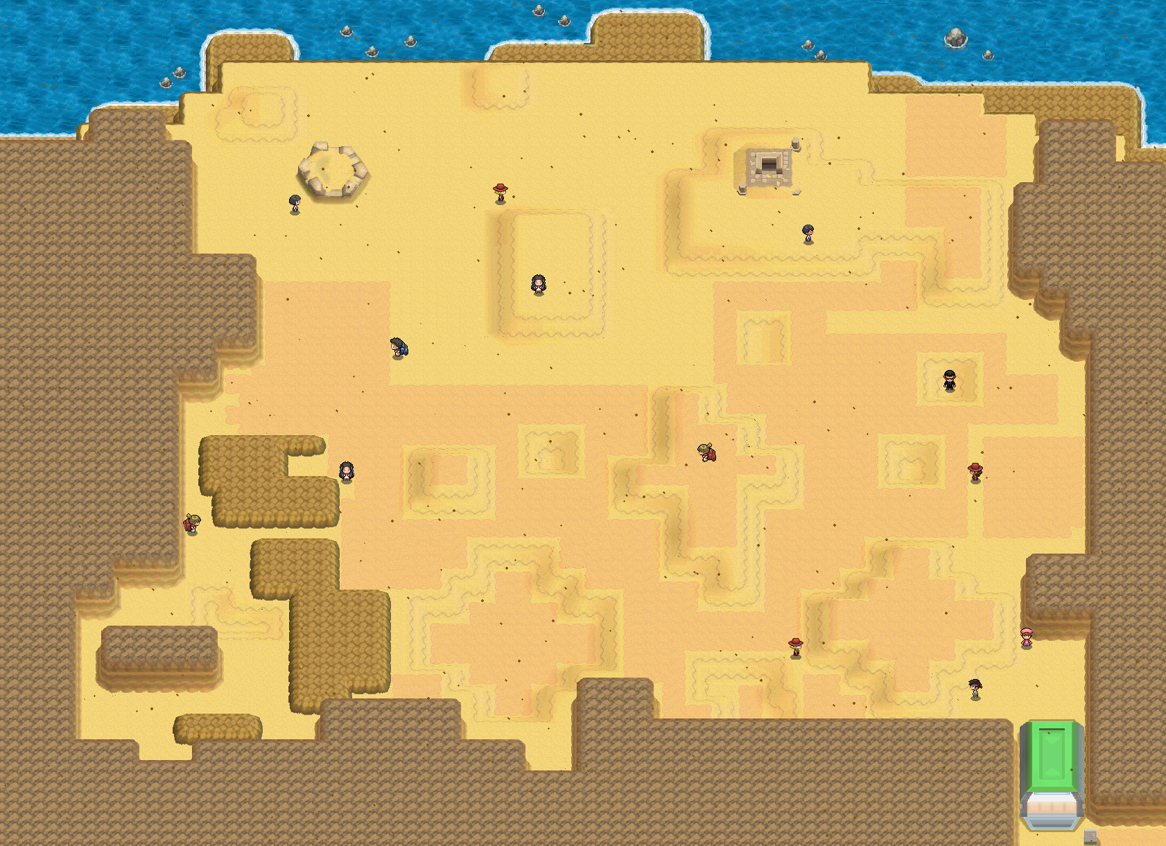 Desert Resort map | Pokémon Unova