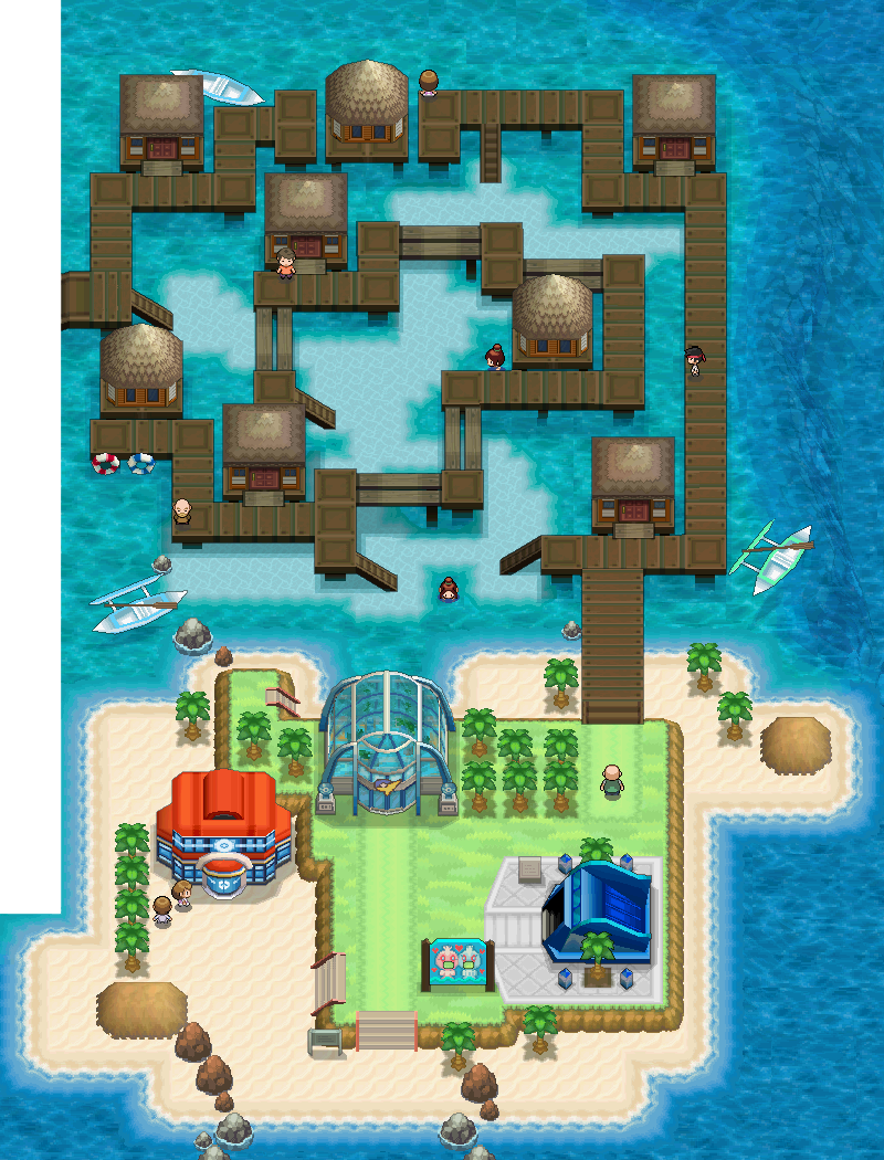 Humilau City map | Pokémon Unova