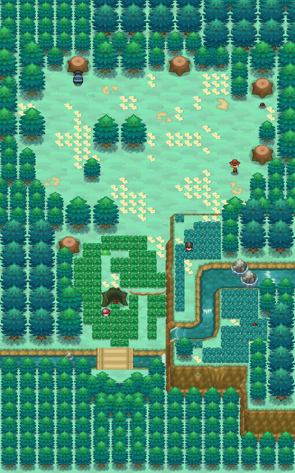 Lostlorn Forest map | Pokémon Unova